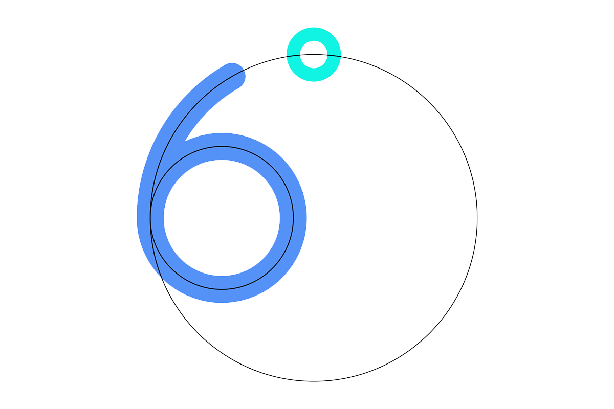 Instead of placing the degree symbol in an arbitrary position. I used the ascender of the 6 as the guide and placed it along the outer curve.