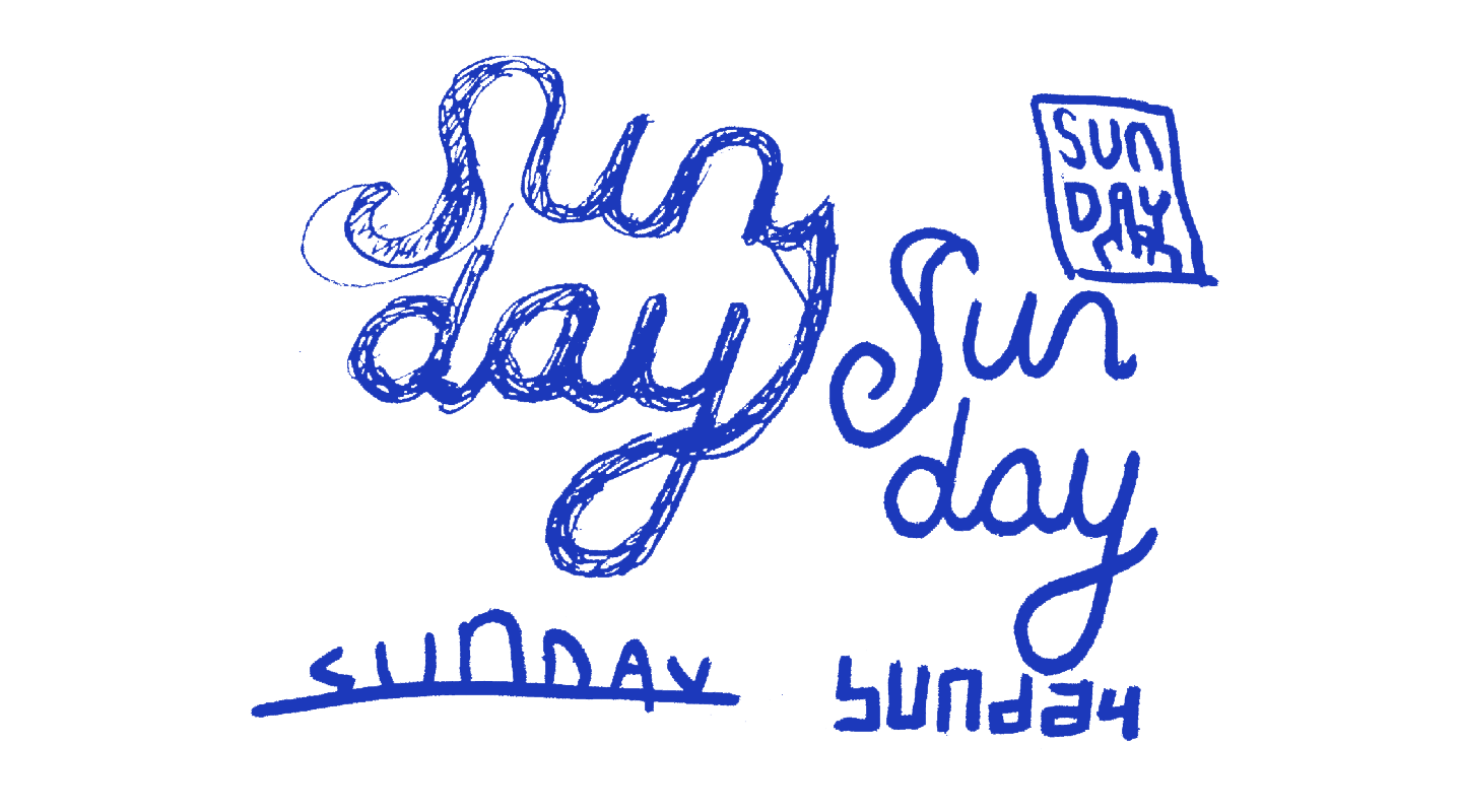 Other motifs such as sunrise and rectangles to see if they can better represent the sun than hand-lettering. Check out the middle finger too.